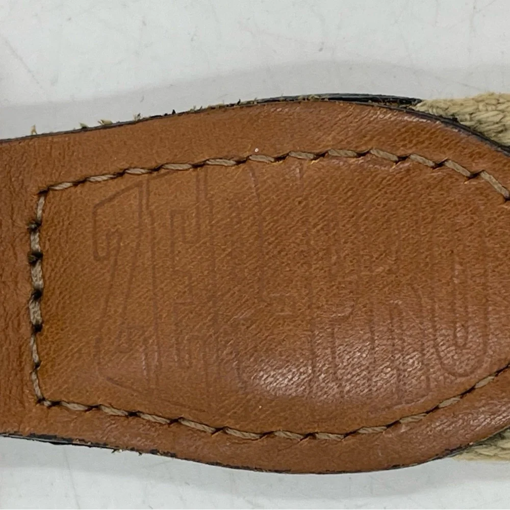 Zep Pro Leather Canvas Belt Embroidery Marlin Fish‎ Brown Men's 42 Fisherman USA